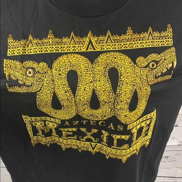 Aztecas Mexico Unisex Dragon Embellished Tee - Picture 2 of 6